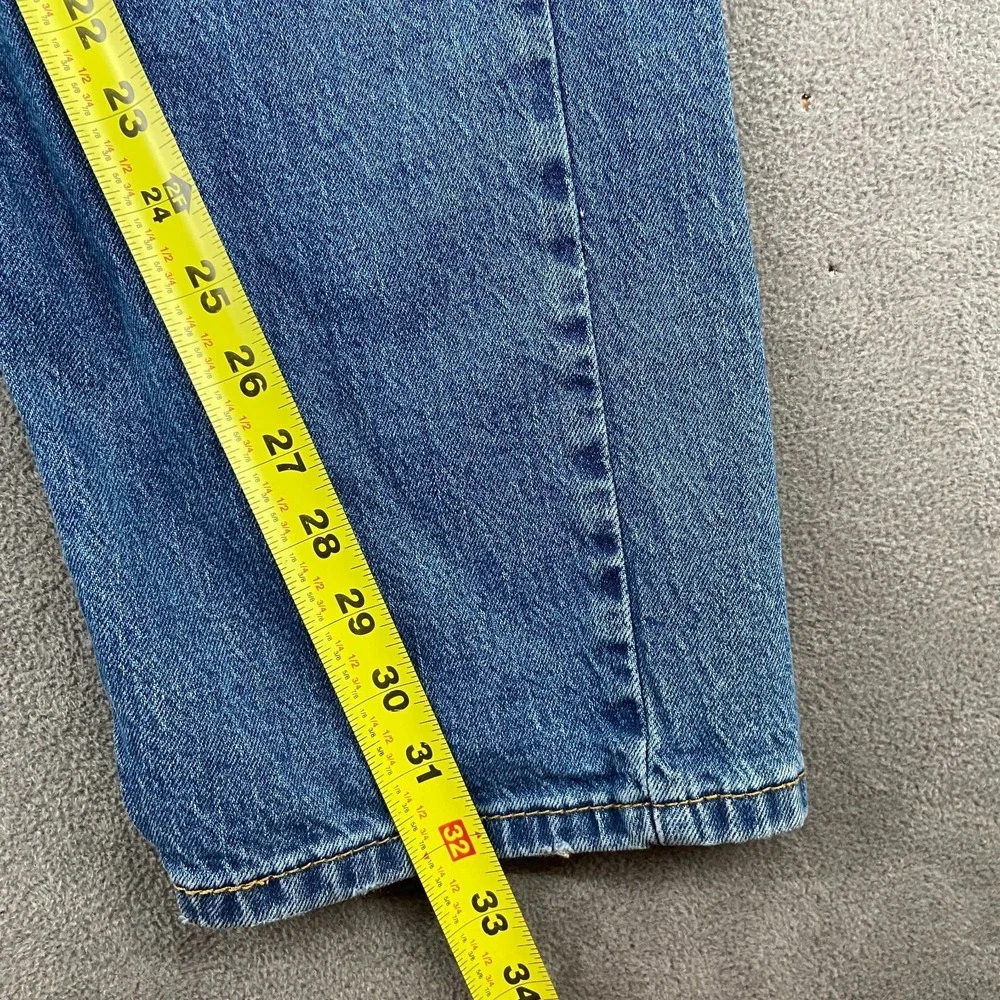 Levi's 505 Jeans Mens 34x32 Blue Denim Medium Wash Red Tab Mid Rise Straight Leg